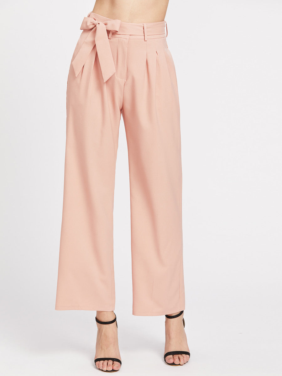 Wijde Broek Met Zelfstrik Taille