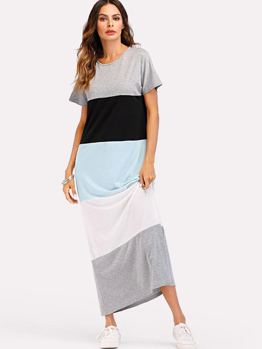 Summer Stripes Maxi Dress